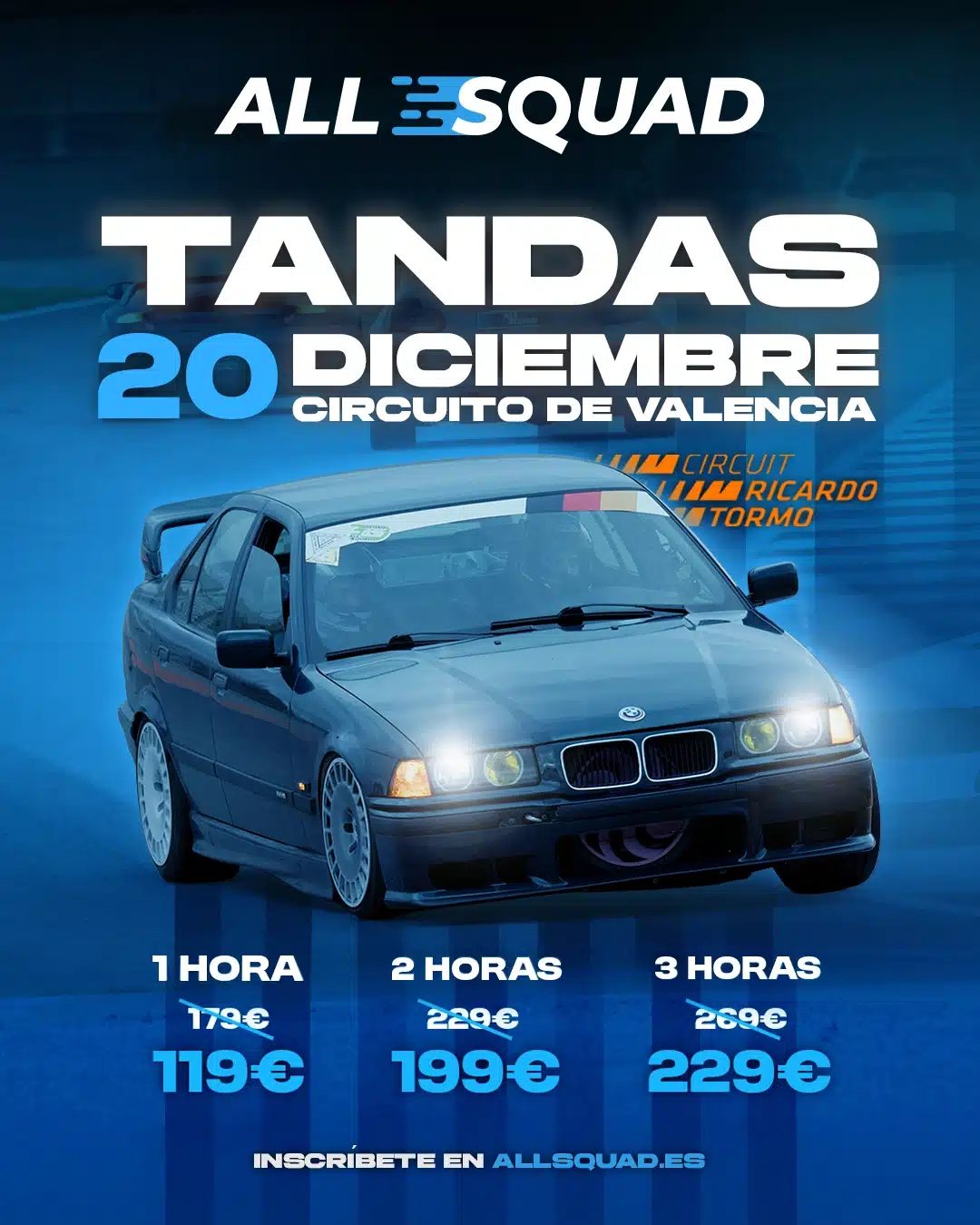 Cartel Tandas Valencia 20 diciembre