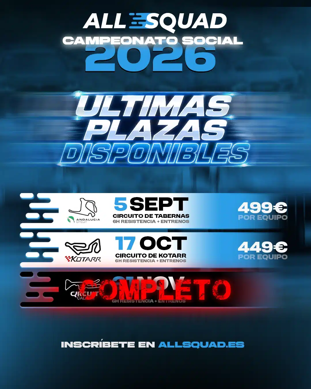 Cartel Ultimas fechas campeonato